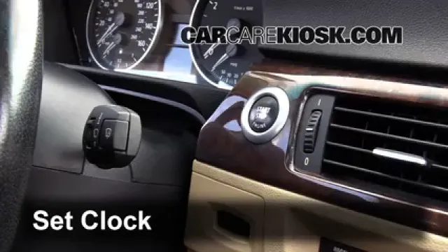 2006 BMW 325i 3.0L 6 Cyl. Horloge Régler l'horloge